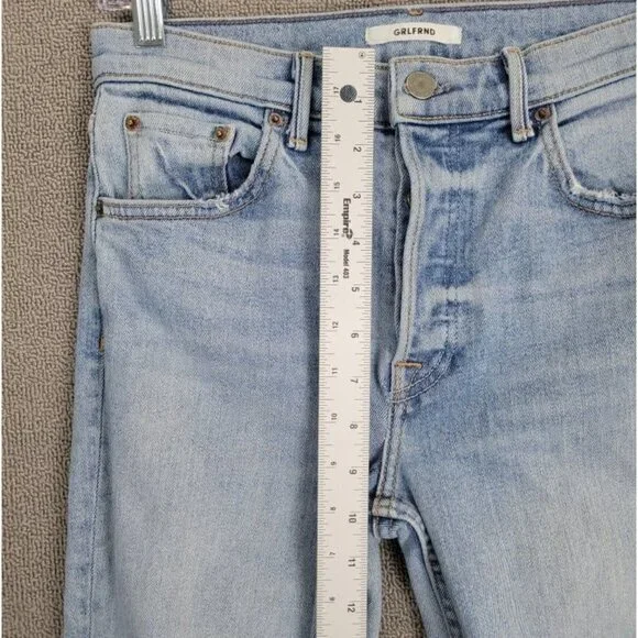 GRLFRND Size 26 Light Wash Titanium Karolina Raw hem Skinny Jean - Picture 8 of 12